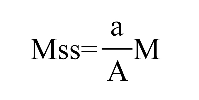 Formula for surface area to volume